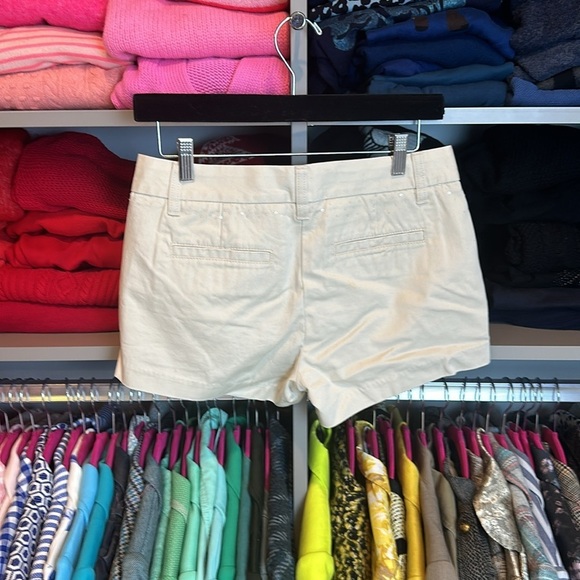 J Crew khaki with sequins 3” shorts size 0 - Picture 4 of 5